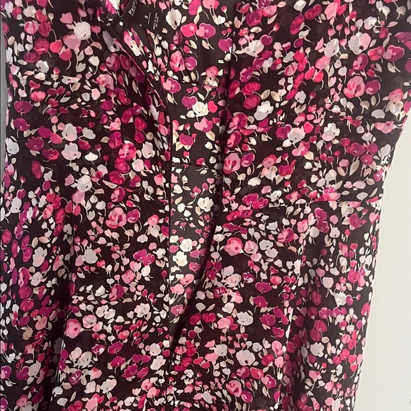 White House Black Market Pink and Black Dress Size 8 - Picture 7 of 8